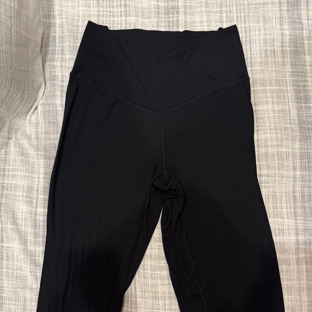 Aerie Cross Body High-Waist Black Leggings